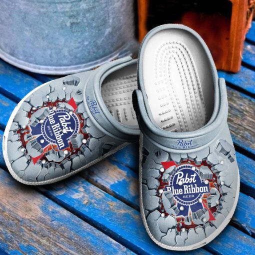 Pabst Blue Ribbon Clog Crocs Clog Shoes
