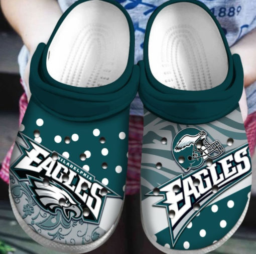 Philadelphia Eagles Crocs Clog Shoes