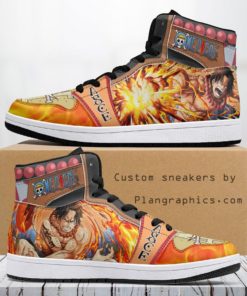 Portgas D. Ace One Piece Casual Shoes, Custom Sneakers