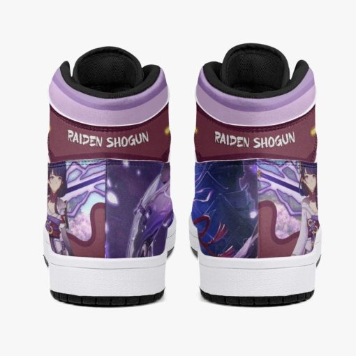 Raiden Shogun Genshin Impact Casual Anime Sneakers, Streetwear Shoe