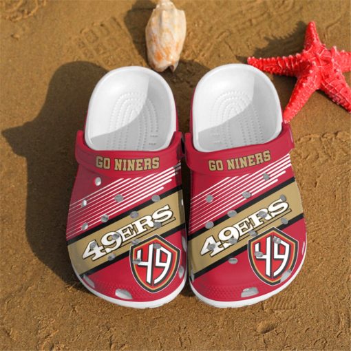 San Francisco 49ers Go Niners Custom For Nfl Fans Crocs Clog Shoes
