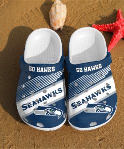 Seattle Seahawks Go Hawks Custom For Nfl Fans Crocs Clog Shoes