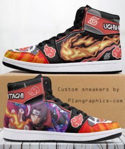 Uchiha Itachi Akatsuki Naruto Shippuden Casual Shoes, Custom Sneakers