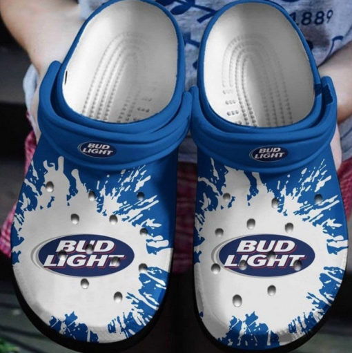 Unique Bud Light Crocs Clog Shoes