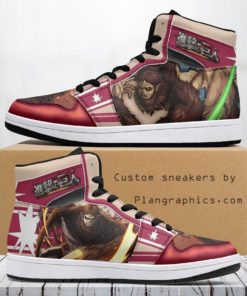 Zeke Yeager Beast Titan Attack on Titan Casual Anime Sneakers, Streetwear Shoe