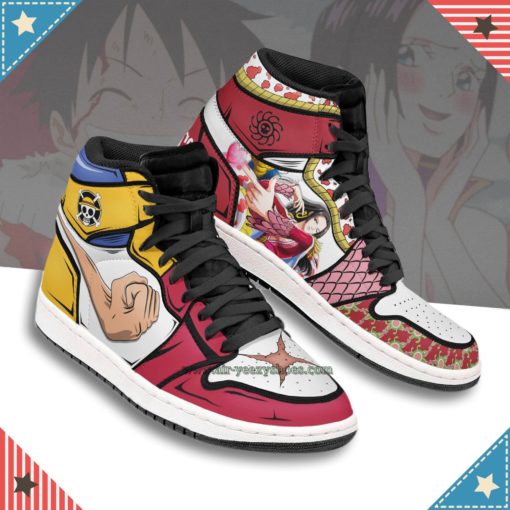 Luffy x Boa Hancock Anime Shoes Custom One Piece Boot Sneakers