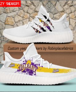 Albany Great Danes YZ Boost White Sneakers