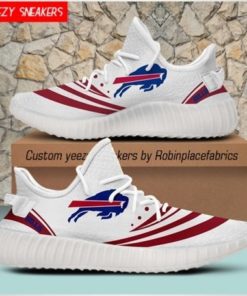 Buffalo Bills  Yeezy Boost White Sneakers
