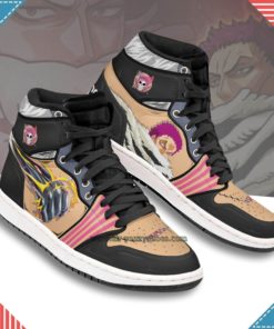 Charlotte Katakuri Anime JD 1 High Shoes Custom One Piece Boot Sneakers