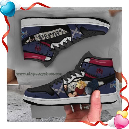 Cloud JD 1 High Shoes Custom Kingdom Hearts Anime Boot Sneakers