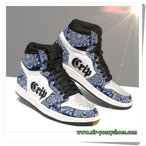 Crips Gang Custom Air Jordan 1 Shoes