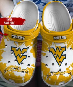 Personalized West Virginia Ncaa Crocs Clog Shoes
