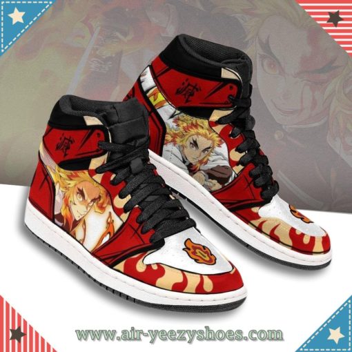 Demon Slayers Rengoku Kyojuro Shoes Anime Boot Sneakers