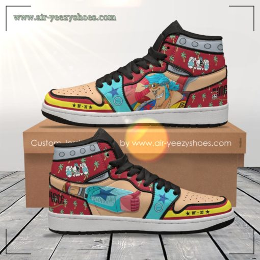 Franky Anime Shoes Custom One Piece Boot Sneakers - High Top Sneaker
