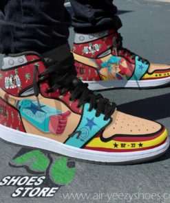 Franky Anime Shoes Custom One Piece Boot Sneakers - High Top Sneaker