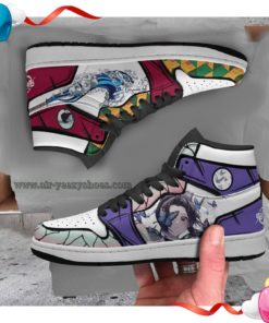 Giyu x Shinobu Boot Sneakers Custom Demon Slayer Anime Shoes - High Top Sneaker