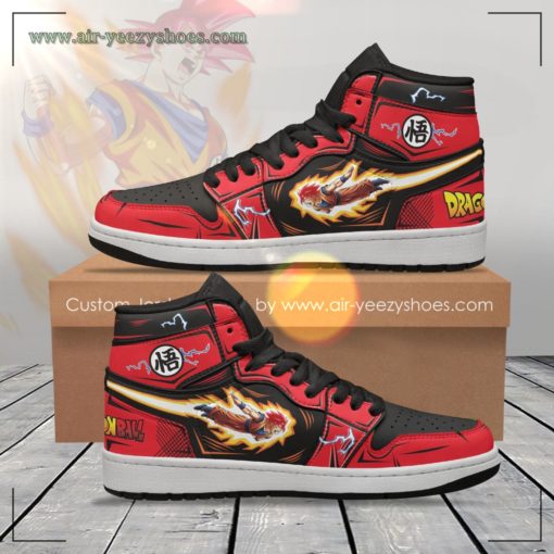 Goku God Anime Shoes Custom Dragon Ball Boot Sneakers - High Top Sneaker