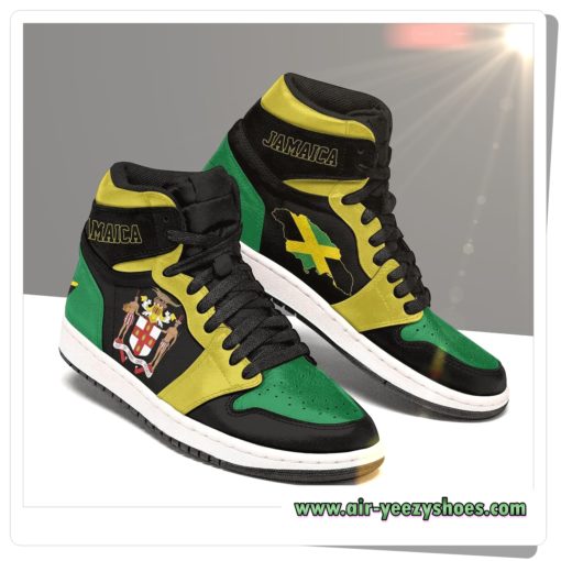 Jamaica Flag Custom Air Jordan Shoes