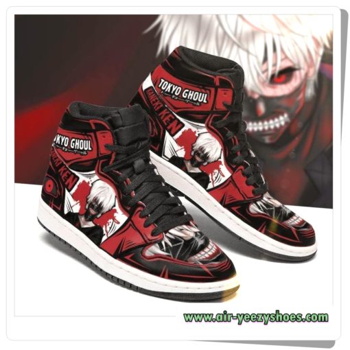 Ken Kaneki Tokyo Ghoul Custom Air Jordan Shoes