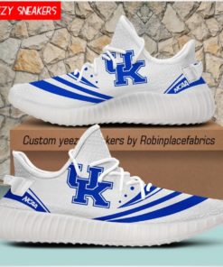 Kentucky Wildcats YZ Boost White Sneakers