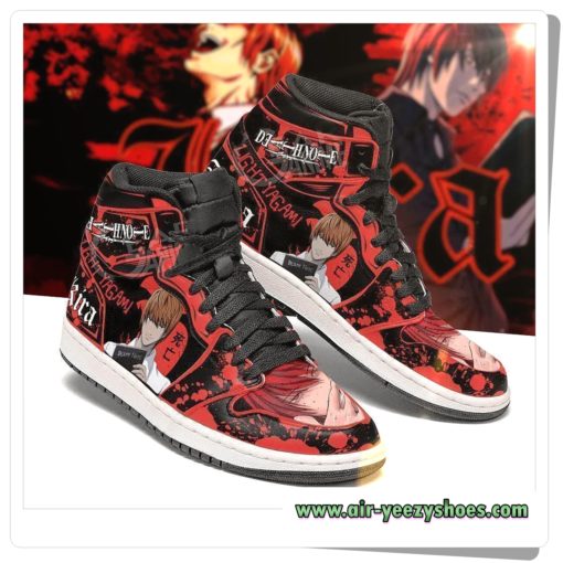 Light Yagami Death Note Anime Custom Air Jordan Shoes