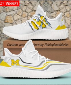 Michigan Wolverines YZ Boost Sneakers