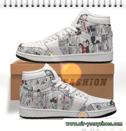 Mickey Mouse Comic Custom Air Jordan Shoes