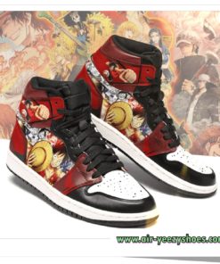 Monkey D Luffy One Piece Jordan Sneaker Boots