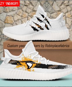 NCAA Anderson Ravens Yeezy Boost White Sneakers
