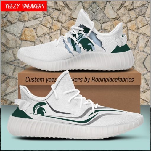NCAA Michigan State Spartans Yeezy Sneakers Boost
