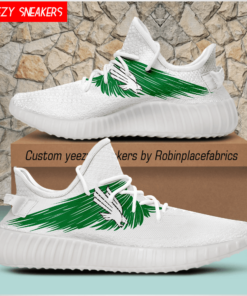 North Texas Mean Green Yeezy Boost Sneakers