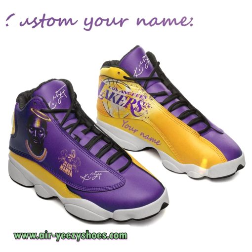 Personalized Custom Name Kobe Bryant Lakers 24 Jordan 13 Sneaker
