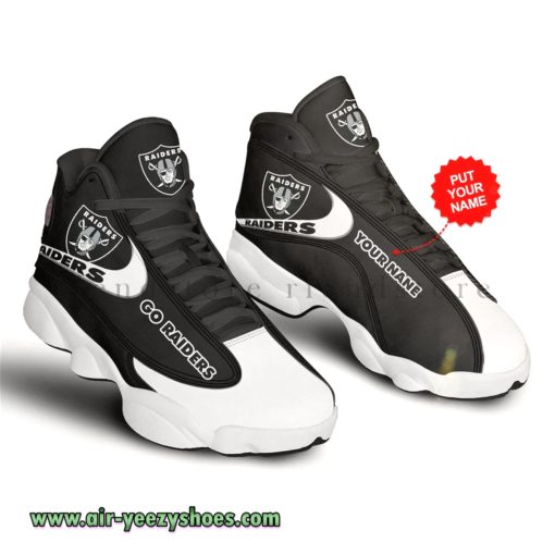 Personalized Las Vegas Raiders Jordan 13 Sneaker