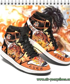 Portgas D Ace One Piece Anime Japanese Coplay Air Jordan Shoes