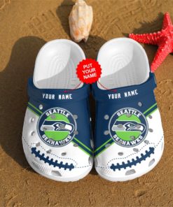 Seattle Seahawks Custom Crocs Classic Clog