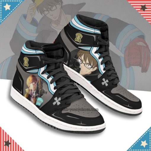 Takehisa Hinawa Shoes Custom Fire Force Anime Boot Sneakers