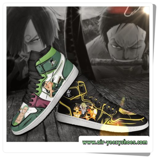 Zoro And Sanji One Piece Air Jordan Shoes