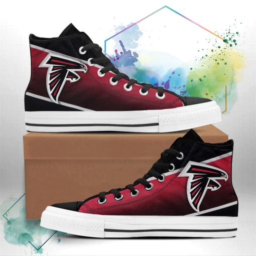 Atlanta Falcons Casual Canvas Shoes