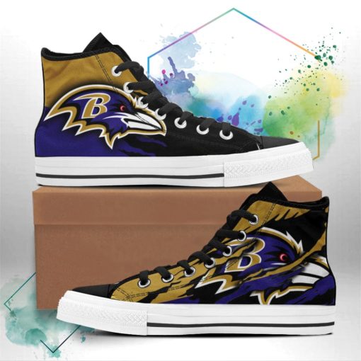 Baltimore Ravens Shoes Casual Canvas Shoes