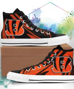 Cincinnati Bengals Canvas High Top Shoes Custom Mix Sneakers