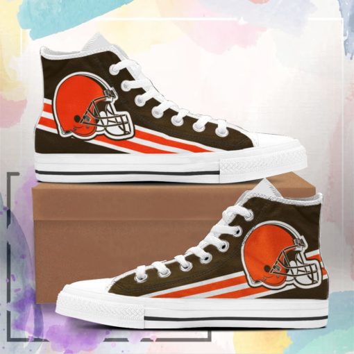 Cleveland Browns Casual Canvas Shoes