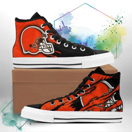 Cleveland Browns Shoes Casual Canvas Shoes