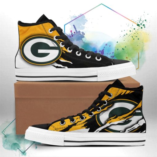 Green Bay Packers Shoes Casual Canvas Shoes