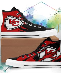 Kansas City Chiefs High Top Sneakers Shoes