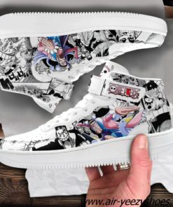 2 Bon Clay Sneakers Air Mid Custom One Piece Anime Shoes