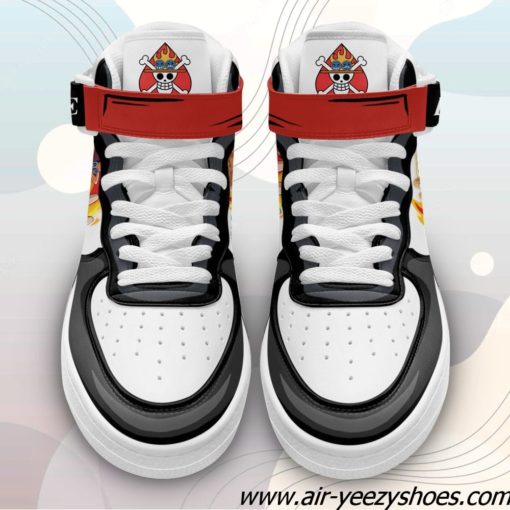 Ace Sneakers Air Mid One Piece Anime Shoes