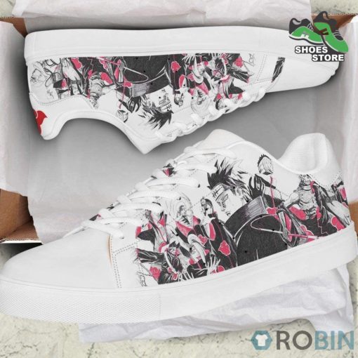 Akatsuki Clan Stan Smith Sneakers Custom Naruto Shippuden Casual Shoes