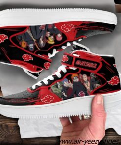 Akatsuki Team Sneakers Air Mid Custom Anime Shoes
