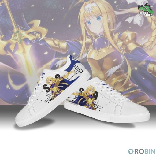 Alice Zuberg Sneakers Custom Sword Art Online Anime Skateboard Shoes