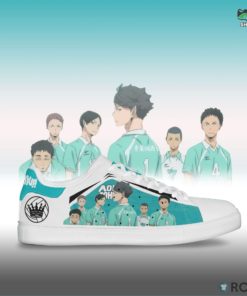 Aoba Johsai Skateboard Shoes Custom Haikyuu Anime Sneakers